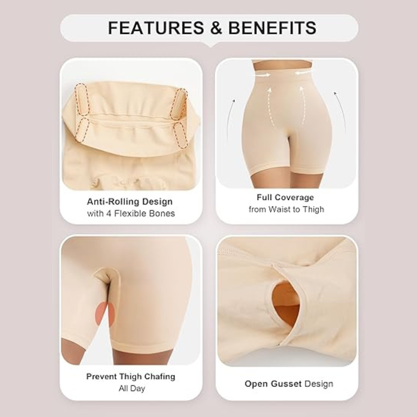 Butt-Lifting Padded Shorts