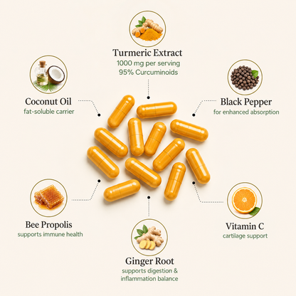 Pure Curcumin Turmeric Capsules (1,000mg)